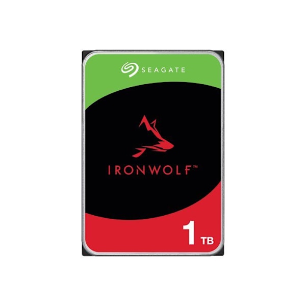 Intern hårddisk NAS HDD - SEAGATE - IronWolf 1 TB - 5400 RPM - SATA 6 Gbit/s