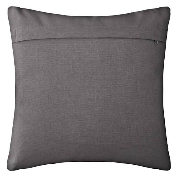 Pude - ottomønstre - bomuld - grå - 38x38 cm - Grå - Atmosphera indretningsarkitekt Grå