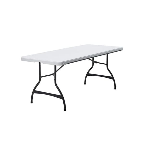 Fällbar restaurangbord - LIFETIME - 183x76 cm - Vit - Högdensitetspolyeten - Fällbar - Utomhusbruk Vit