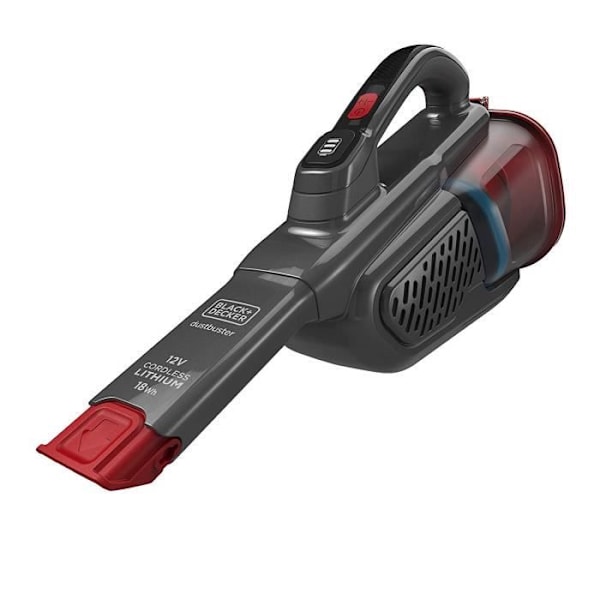 Håndstøvsuger - Black - Decker - BHHV315J-QW - 20 Airwatts - 12V - 1,5Ah Sort, Rød