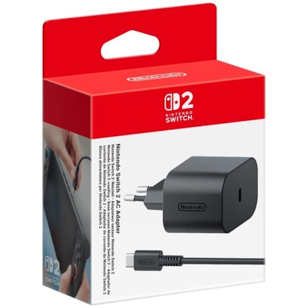 Nintendo Switch 2:n virtasovitin musta