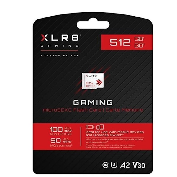 PNY-muisti MicroSDXC 512GB P-SDU512V32100XR-GE - 0751492662657