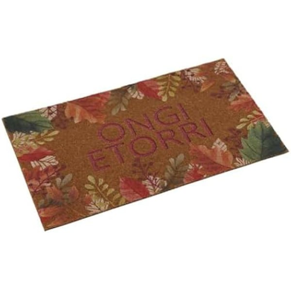 Dörrmatta - VERSA - Ongi Etorri Floral - Termoplastisk kokosfiber - rektangulär - 40 x 2 x 70 cm mångfärgad