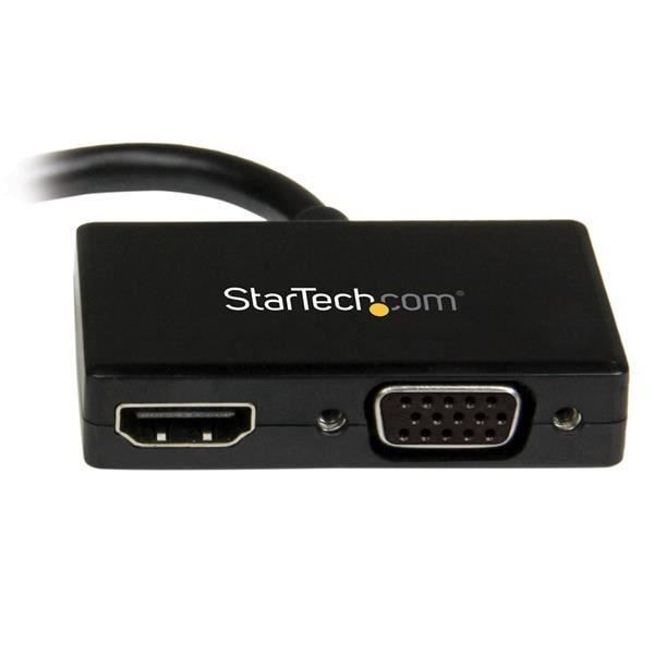 STARTECH.COM Travel Audio / Video -sovitin - 2-in-1 Mini DisplayPort HDMI- tai VGA-muuntimeen
