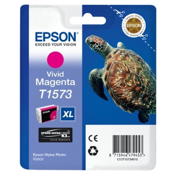 Epson T1573 XL Turtle Magenta blækpatron
