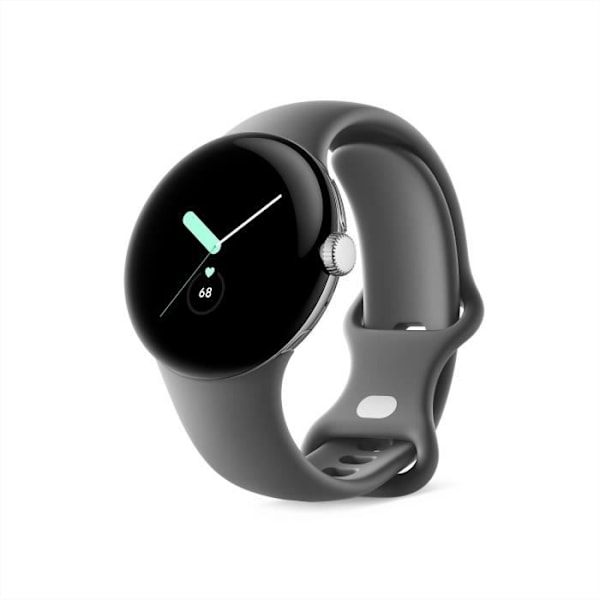 GOOGLE Pixel Watch Smartwatch - 41 mm - Aktivt polerat silver - Kolarmband Boett i polerat silver i rostfritt 