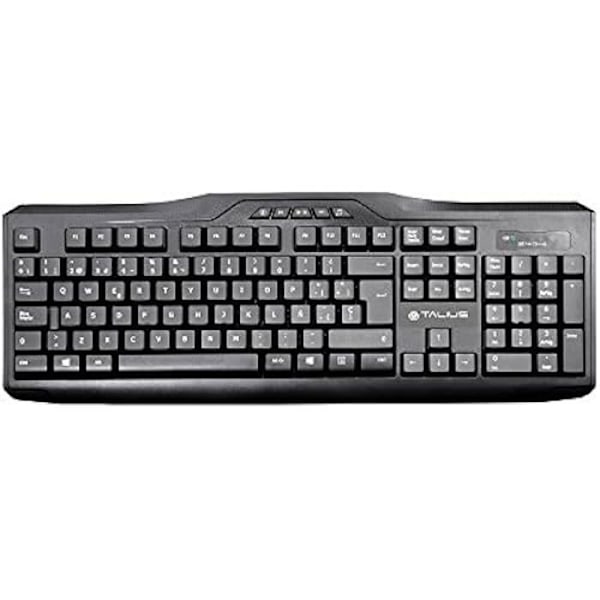 Langaton näppäimistö ja hiiri - TALIUS - KB-6001 - QWERTY Layout - USB-vastaanotin - Musta väri