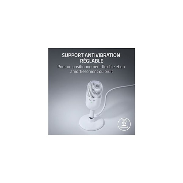 Razer Seiren V3 Mini Mikrofon - Hvid Vit