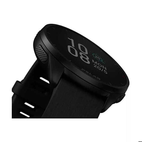 Smartwatch - Polar - Pacer - Indbygget GPS - Herzfrequenz - Vandtæt op til 50m sort