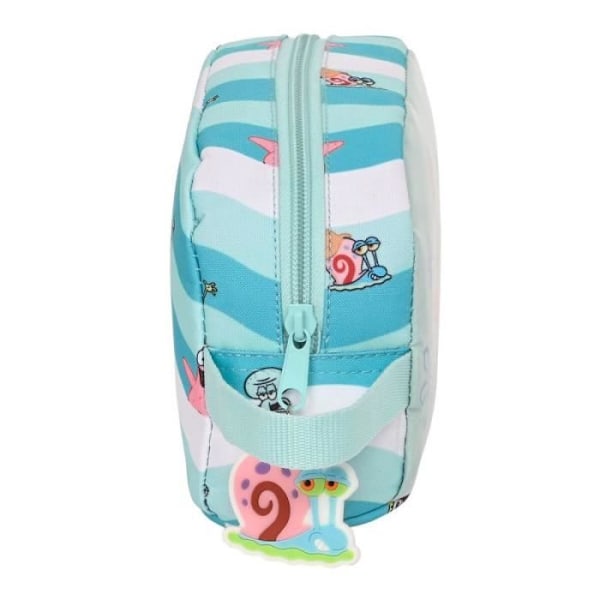 Kylväska - Spongebob - Håll dig positiv - Blå Vit - 21.5 x 12 x 6.5 cm - Zip Blå vit