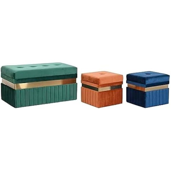Bænk - DKD HOME DECOR - Standard - MDF træ - Forskellige farver - 93x47x45 cm