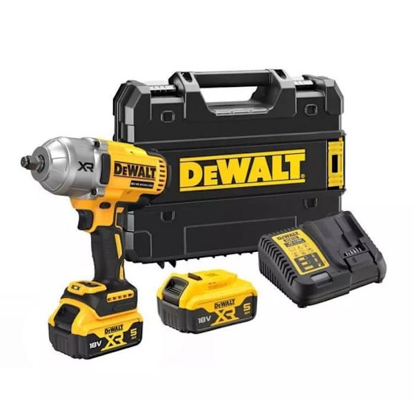 Boulonneuse ½” DEWALT XR 18V Harjaton 1396 Nm - 2 akku 5.0 Ah, laturi- DCF900P2T-QW