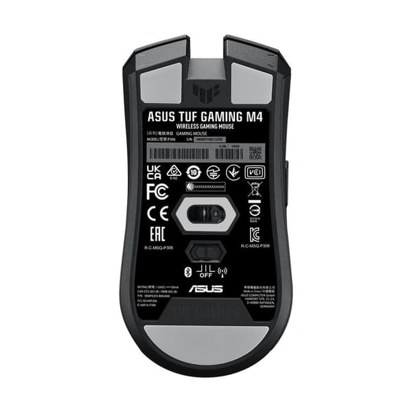 Trådløs mus - ASUS - TUF M4 - 6 programmerbare knapper - RGB LED-baggrundsbelysning - 12000 dpi