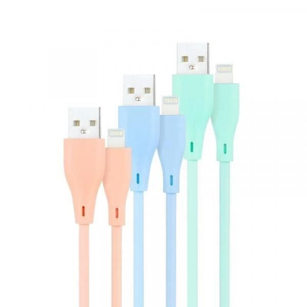Nanocable 10.10.0401-A1. Kaapelin pituus: 1 m, Liitin 1: Lightning, Liitin 2: USB A. Määrä: 3 kpl, Leveys
