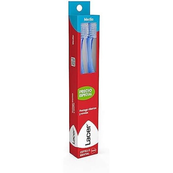 Hammasharja - LACER - Technic Medio - Hypoallergeeninen - 3 kpl - 2 kpl Blandade färger