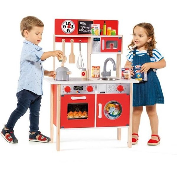 Stort Legetøjskøkken i Træ My First Kitchen Molto