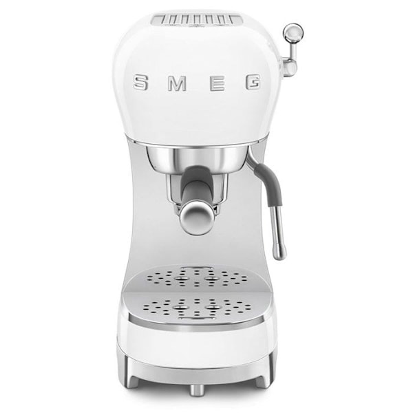 Espresso - SMEG - ECF02WHEU - 15 bar - Thermoblock-system - Reservoir 1,1L