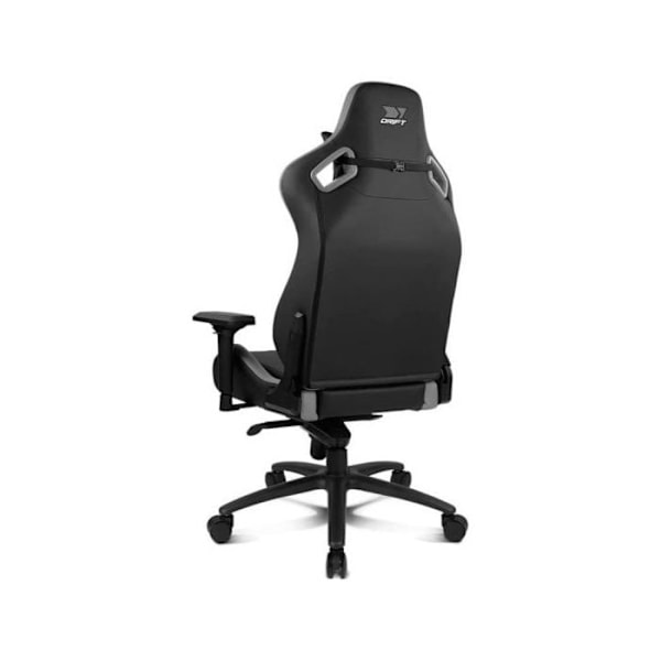 DRIFT GAMING Chair DR600 -DR600BGRAY - Professionell spelstol, konstläder, 4D armstöd, klass 4 kolv, mekanism Grå
