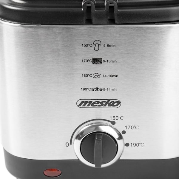 Friture - ADLER - MS 4910 - 1,5 L - 900 W - Sølv Sølv