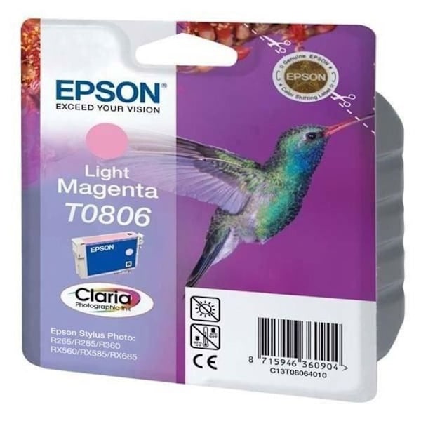 EPSON T0806 Light Magenta - Hummingbird Ink Cartridge (C13T08064011)