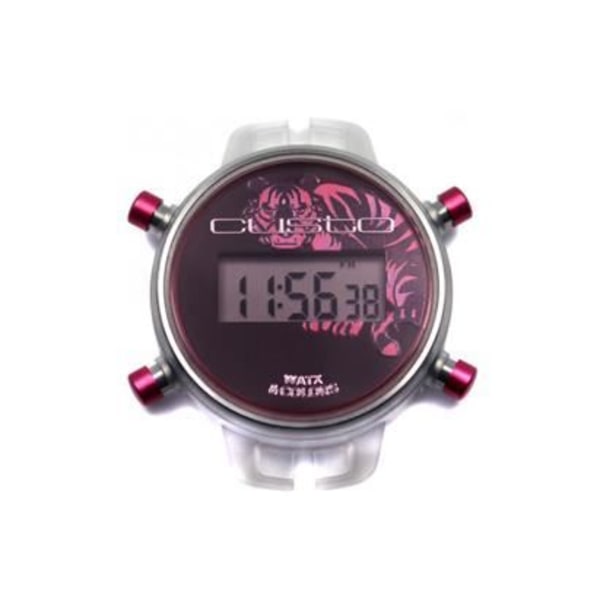 Kello - WATX&COLORS - CUSTO RWA1029 - Kvarts - Analyyttinen - Yhdiste Rött, Silver