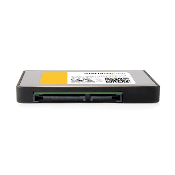 Kaksoismuunnin M.2 SATA 2,5" RAID - STARTECH - 6 Gb/s - musta ja hopea