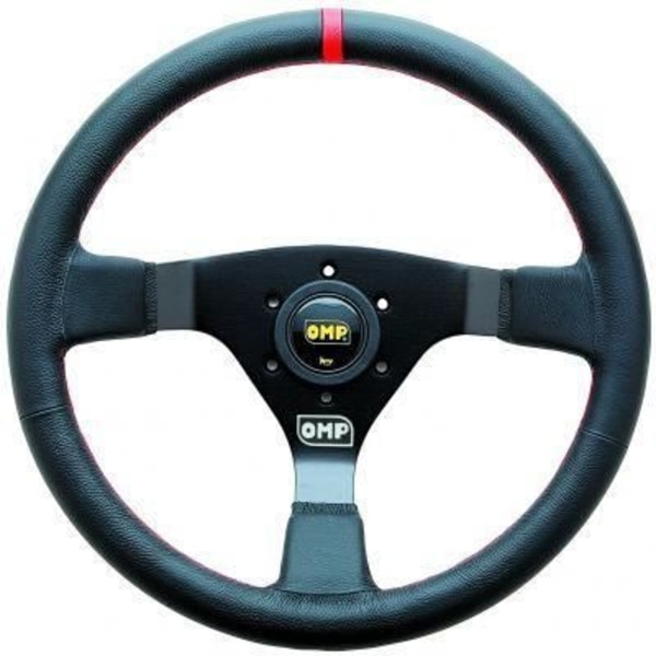 VOLANT WRC LÆDER Sort Rød Indikator