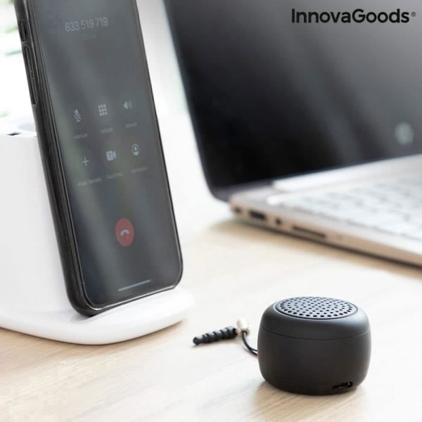 Miund InnovaGoods Mini kannettava langaton kaiutin - musta Svart