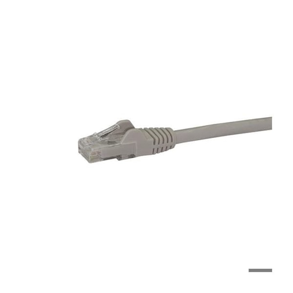 STARTECH Cat6 Gigabit nätverkskabel - 2 m - Grå - Hookless - Överhörningsreduktion