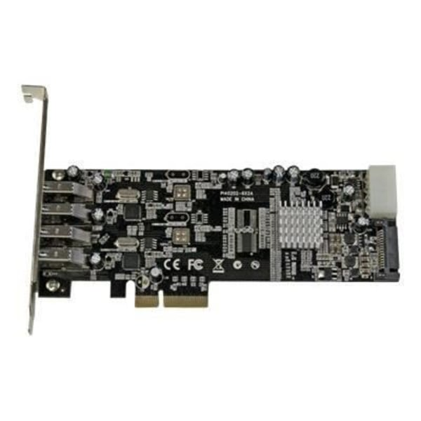 4-porttinen USB 3.0 PCI Express -ohjainkortti - STARTECH - PEXUSB3S42V - UASP- ja SATA/LP4-virtalähde