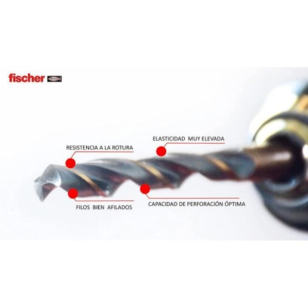 Pack 10 metallborrar f3 hss-r din 338 9,5x81 / 125 614149 fischer