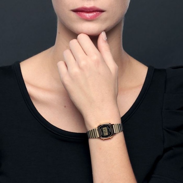 CASIO LA670WEGA1EF kvartsklocka för kvinnor gyllene