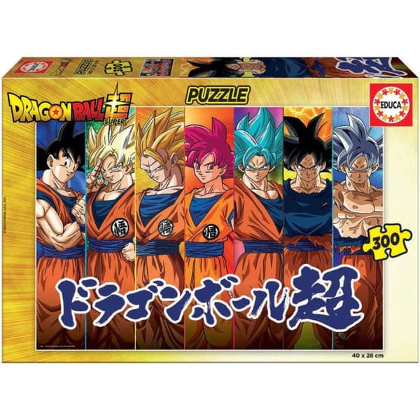 Puzzles - EDUCA - Dragon Ball Super - 300 kappaletta - Lapsille Svart