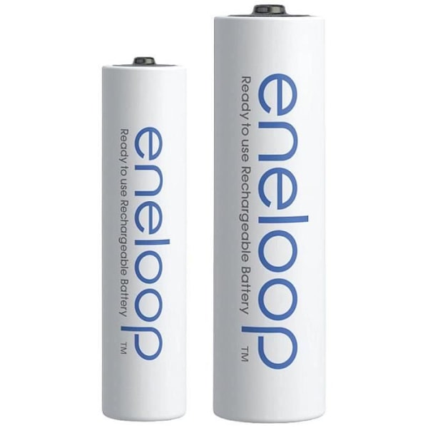 Ladattavat LR03, LR6 paristot - PANASONIC - Alhainen itseluovutus - Esiladatut - 8 kpl