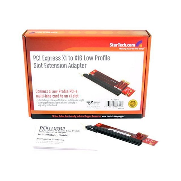 PCI Express - SÄHKO - Malli BNDTB10GI - Pieni koko - 1 x PCI Express x16 - Musta Punainen