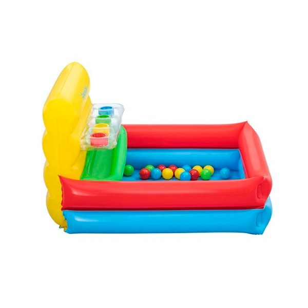 Bestway Uppblåsbar Barnpool med Bollar 104x94x61 cm +2 År Trädgård 52546 POOL MED BOLLAR - BOLLSTRUKTUR Flerfärgad