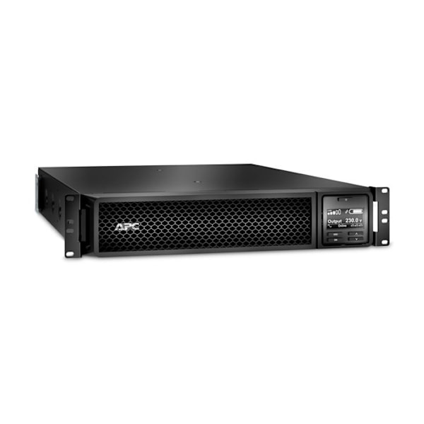 APC Smart-UPS SRT 3 000 VA On-line Kaksoismuunnos 230 V UPS (USB - RJ-45 - SmartSlot) - 2U teline musta