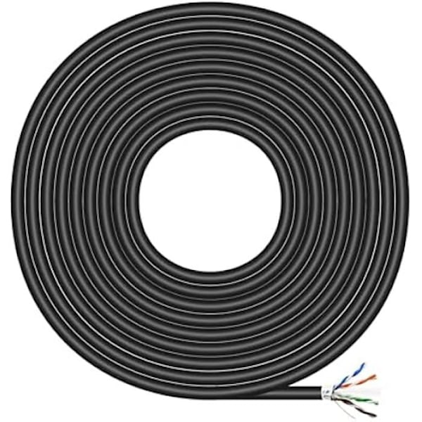 Ulkoverkkokaapeli - AISENS - A135-0673 - RJ45 - 100 m - FTP - Musta