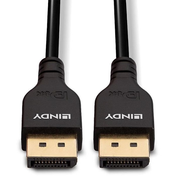 Lindy - 36462 - Slim DisplayPort 1.4 Kabel, 2m
