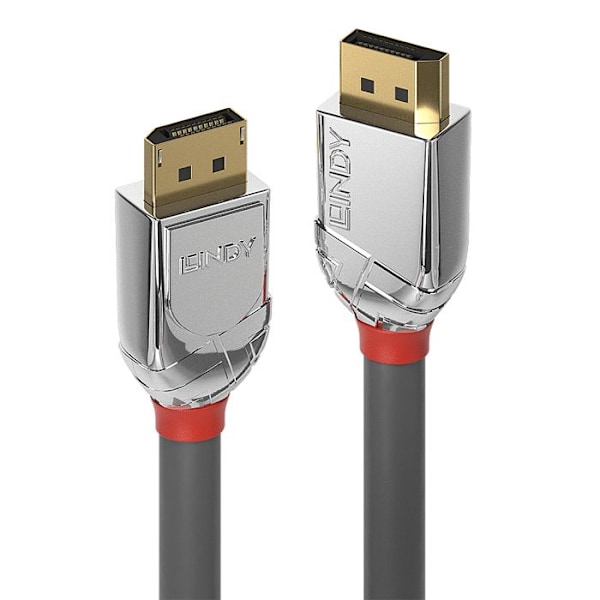 Lindy CROMO Kabel DisplayPort DisplayPort (M) till DisplayPort (M) DisplayPort 1.2 3 m rund, stöd 4K grå
