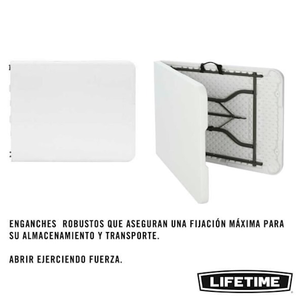 Fällbart bord - LIVSTID - 184x76x73,5 cm - Ultrabeständigt - Fällbart - Utomhus