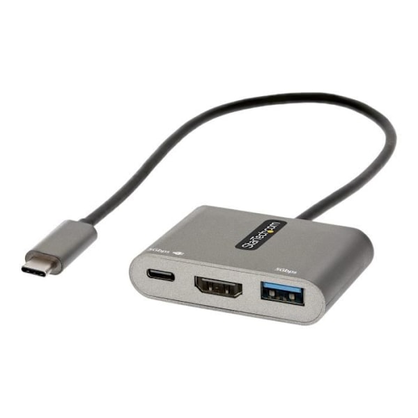 StarTech.com - CDP2HDUACP2 - USB-C Multiport Adapter, USB-C til HDMI 4K, USB 3.0 Hub, Docking Station