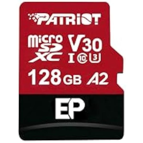 Muistikortti Micro SDXC - PATRIOT MEMORY - PEF128GEP32MCX - 128 Go - Nopeus 90 Mo/s - 4K UHD