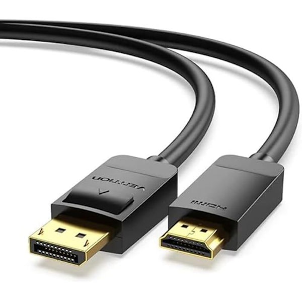 DisplayPort til HDMI 4K-kabel - Vention - HAGBH - 2m - Farve Sort