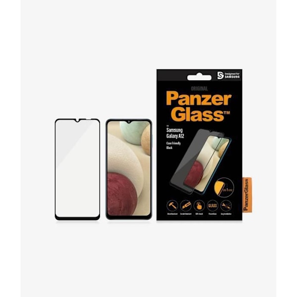 PANZERGLASS - PanzerGlass Samsung Galaxy A12 Case Friendly, Sort