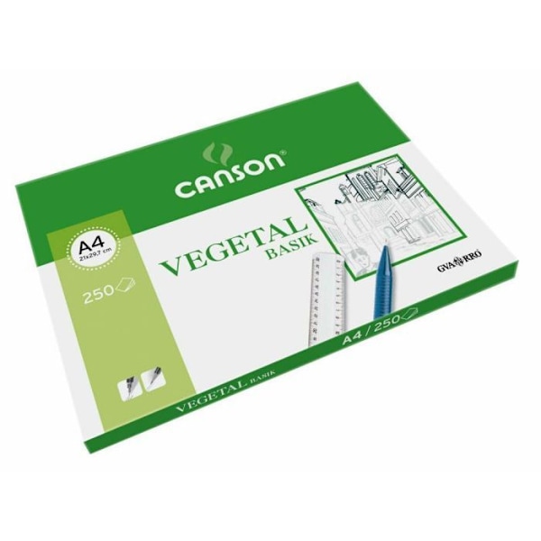 Guarro canson kalkerpapper - 200406219 - Canson Paket med 250 ark vegetabiliskt papper A4 90 g