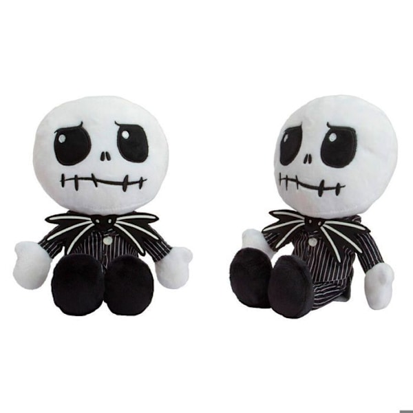 Peluche - Simba - Jack Skellington - Sort/hvid - 3 år - Unisex svart vit