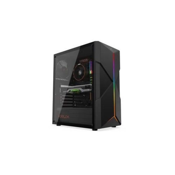 KRUX ASTRAL Musta - ATX, micro ATX, Mini-ITX - 3 sisäistä levypaikkaa - 7 laajennuspaikkaa