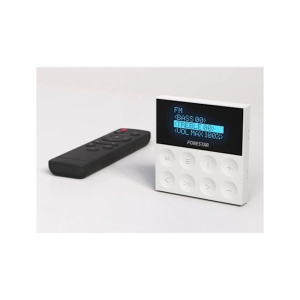 FONESTAR KS-WALL 4 Højttalere - Bluetooth USB FM AUX - Sort - Forstærker - 25 Watt - 4 Højttalere