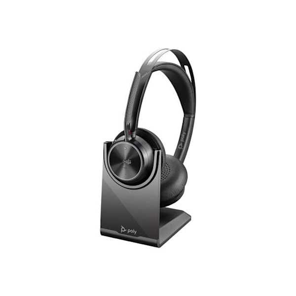 HP Poly Voyager Focus 2 computer On-ear headset Bluetooth Stereo sort Støjreducerende headset